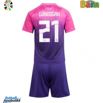 Tyskland Ilkay Gundogan #21 Bortedraktsett Barn EM 2024 Kortermet (+ Korte bukser)